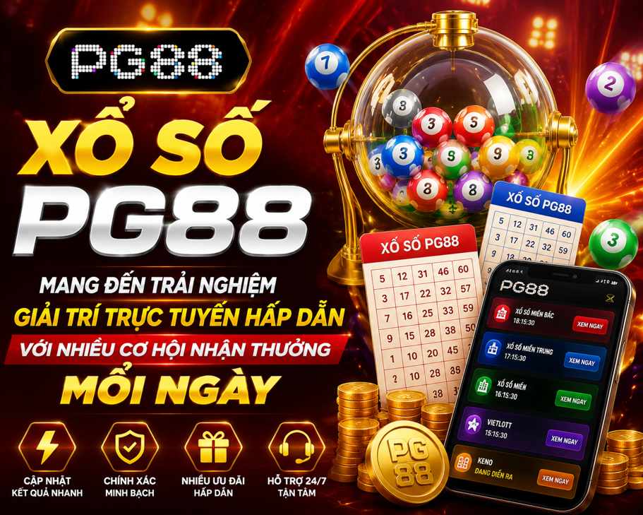 Xổ số PG88 mang đến trải nghiệm giải trí trực tuyến hấp dẫn với nhiều cơ hội nhận thưởng mỗi ngày.